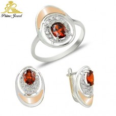 Altın +Gümüş Zirkon Taşlı Set